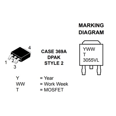 MTD3055VL N-Channel MOSFET 60V 12A