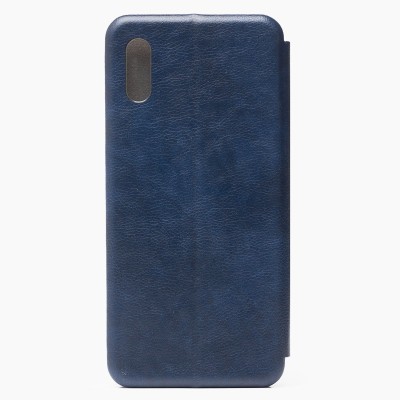Чехол-книжка для Xiaomi Redmi 9i (синий) открытие вбок - BC002