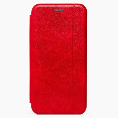 Чехол-книжка для Xiaomi Redmi 9A (красный) открытие вбок - BC002