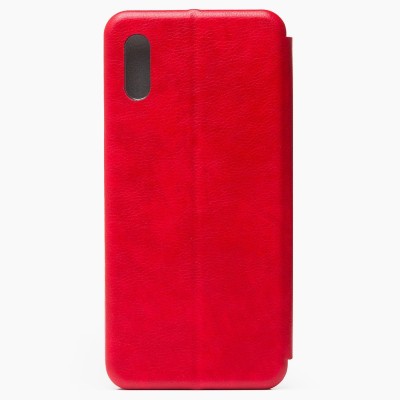 Чехол-книжка для Xiaomi Redmi 9i (красный) открытие вбок - BC002