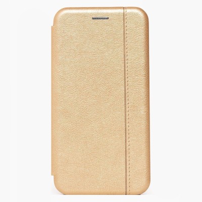 Чехол-книжка для Samsung A325 Galaxy A32 4G (золотой) открытие вбок - BC002