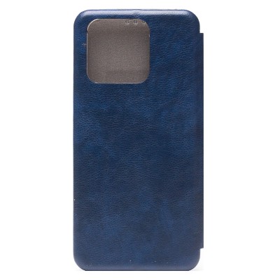 Чехол-книжка для Xiaomi Redmi 10C открытие вбок (синий) - BC002