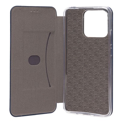 Чехол-книжка для Xiaomi Redmi 10C открытие вбок (синий) - BC002