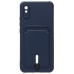 Чехол-накладка для Xiaomi Redmi 9A (темно-синий) - SC304 с картхолдером