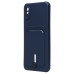 Чехол-накладка для Xiaomi Redmi 9A (темно-синий) - SC304 с картхолдером