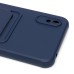 Чехол-накладка для Xiaomi Redmi 9A (темно-синий) - SC304 с картхолдером