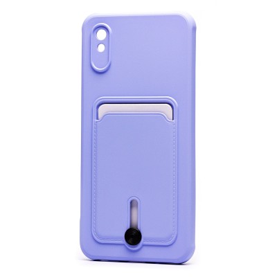 Чехол-накладка для Xiaomi Redmi 9A (светло-фиолетовый) - SC304 с картхолдером