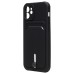Чехол-накладка для Apple iPhone 12 (черный) - SC304 с картхолдером