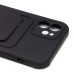 Чехол-накладка для Apple iPhone 12 (черный) - SC304 с картхолдером