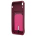 Чехол-накладка для Apple iPhone XR (бордовый) - SC304 с картхолдером