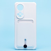 Чехол-накладка для Huawei Nova 9 (белый) - SC304 с картхолдером
