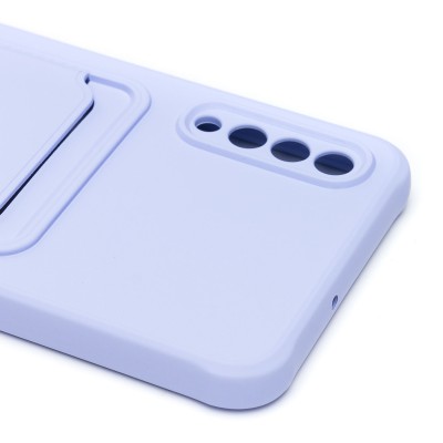 Чехол-накладка для Samsung A507 Galaxy A50s (светло-фиолетовый) - SC304 с картхолдером