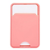 Картхолдер футляр для карт на клеевой основе (персиковый) - CH05