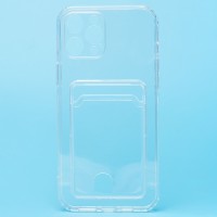 Чехол-накладка для Apple iPhone 12 Pro Max (прозрачный) - SC276 с картхолдером Чехол-накладка для Apple iPhone 12 Pro Max (прозрачный) - SC276 с картхолдером