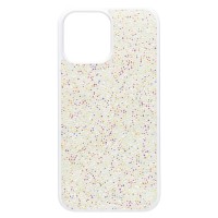 Чехол-накладка для Apple iPhone 13 Pro Max россыпь кристаллов (белый) - PC071 POSH SHINE