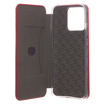 Чехол-книжка для Xiaomi Poco C40 открытие вбок (красный) - BC002