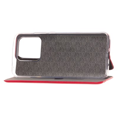 Чехол-книжка для Xiaomi Poco C40 открытие вбок (красный) - BC002