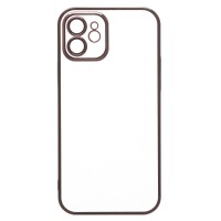 Чехол-накладка для Apple iPhone 12 (черный) - PC073 с закрытой камерой Чехол-накладка для Apple iPhone 12 (черный) - PC073 с закрытой камерой