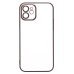 Чехол-накладка для Apple iPhone 12 (черный) - PC073 с закрытой камерой