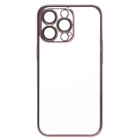 Чехол-накладка для Apple iPhone 13 Pro Max (розовое золото) - PC073 с закрытой камерой