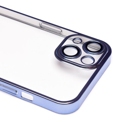 Чехол-накладка для Apple iPhone 13 (синий) - PC073 с закрытой камерой