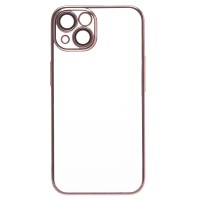 Чехол-накладка для Apple iPhone 13 (розовое золото) - PC073 с закрытой камерой