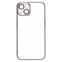 Чехол-накладка для Apple iPhone 13 (серебяный) - PC073 с закрытой камерой