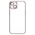 Чехол-накладка для Apple iPhone 13 (серебяный) - PC073 с закрытой камерой
