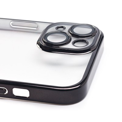 Чехол-накладка для Apple iPhone 14 (черный) - PC073 с закрытой камерой