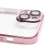 Чехол-накладка для Apple iPhone 14 (розовое золото) - PC073 с закрытой камерой