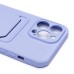 Чехол-накладка для Apple iPhone 14 Pro Max (светло-фиолетовый) - SC304 с картхолдером