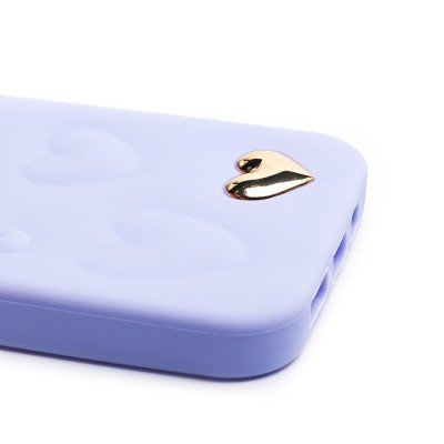 Чехол-накладка для Apple iPhone 12 (голубой) - SC319