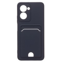 Чехол-накладка для OPPO realme C33 (темно-синий) - SC315 с картхолдером