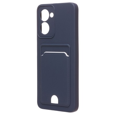 Чехол-накладка для OPPO realme C33 (темно-синий) - SC315 с картхолдером