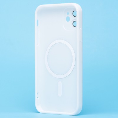 Чехол-накладка для Apple iPhone 11 (белый) SM020 Matte SafeMag
