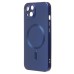 Чехол-накладка для Apple iPhone 13 (темно-синий) - SM020 Matte SafeMag