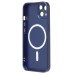 Чехол-накладка для Apple iPhone 13 (темно-синий) - SM020 Matte SafeMag