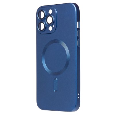 Чехол-накладка для Apple iPhone 13 Pro Max (темно-синий) - SM020 Matte SafeMag