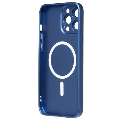 Чехол-накладка для Apple iPhone 13 Pro Max (темно-синий) - SM020 Matte SafeMag