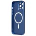 Чехол-накладка для Apple iPhone 13 Pro Max (темно-синий) - SM020 Matte SafeMag