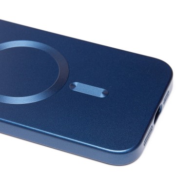 Чехол-накладка для Apple iPhone 13 Pro Max (темно-синий) - SM020 Matte SafeMag