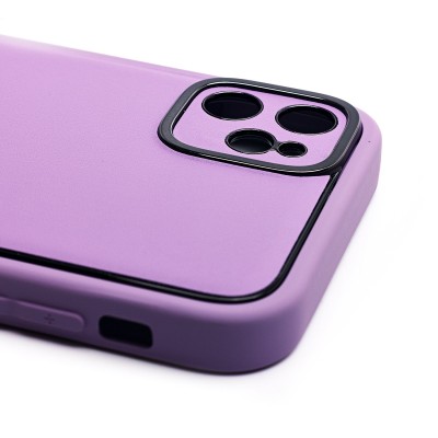 Чехол-накладка для Apple iPhone 11 (сиреневый) - PC084 экокожа