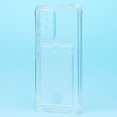 Чехол-накладка для Samsung A536 Galaxy A53 5G (прозрачный) - SC276 с картхолдером