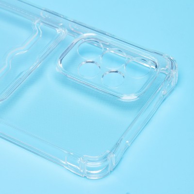 Чехол-накладка для Samsung A536 Galaxy A53 5G (прозрачный) - SC276 с картхолдером