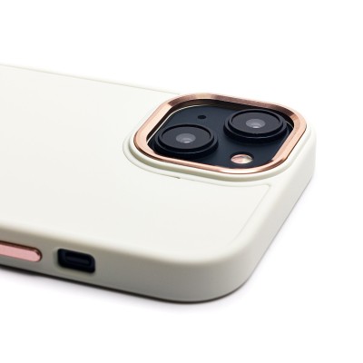 Чехол-накладка для Apple iPhone 15 (белый) - SC311