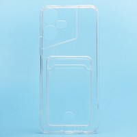 Чехол-накладка для Tecno Pova Neo 3 (прозрачный) - SC276 с картхолдером Чехол-накладка для Tecno Pova Neo 3 (прозрачный) - SC276 с картхолдером