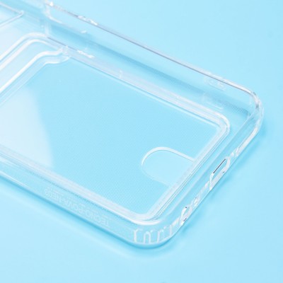 Чехол-накладка для Tecno Pova Neo 3 (прозрачный) - SC276 с картхолдером