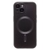 Чехол-накладка для Apple iPhone 15 (черный) SM020 Matte SafeMag