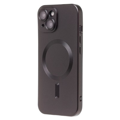 Чехол-накладка для Apple iPhone 15 (черный) SM020 Matte SafeMag