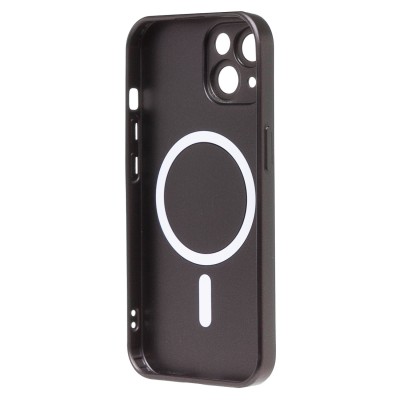 Чехол-накладка для Apple iPhone 15 (черный) SM020 Matte SafeMag